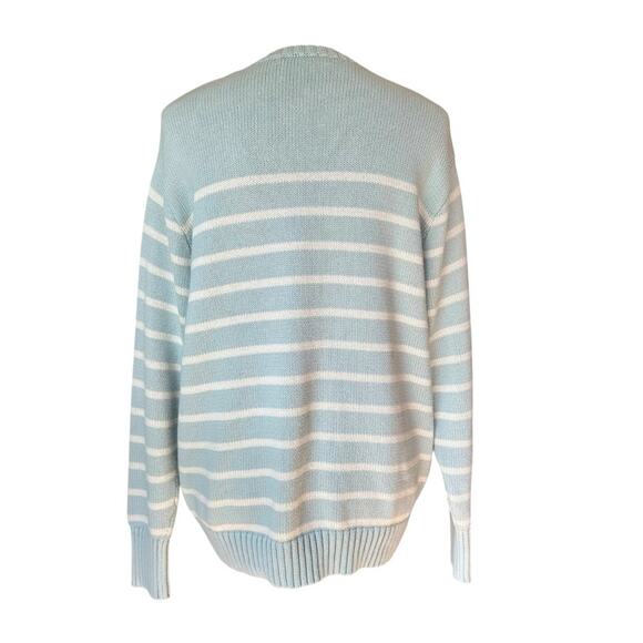Brandy Melville Brianna Cotton Thin Stripe sweater oversized nautical coastal - Picture 5 of 8